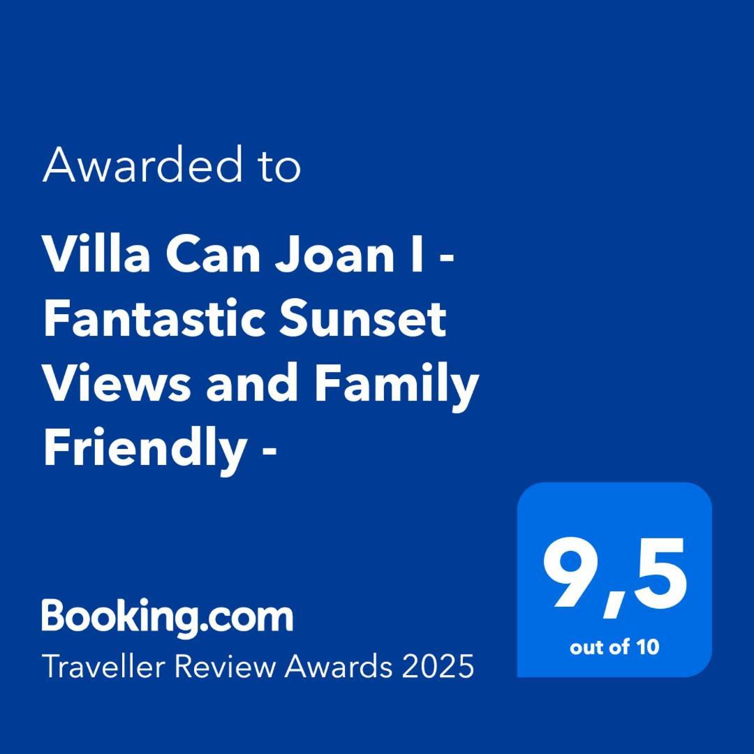 Villa Can Joan I - Fantastic Sunset Views And Family Friendly - سان أنطونيو المظهر الخارجي الصورة